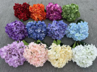 : 4-fork large hydrangea, (silk cloth production)